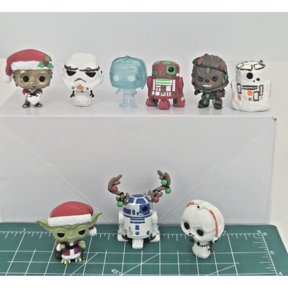 Funko Pop Star Wars Christmas Advent Calendar Figures Lot Of 9
